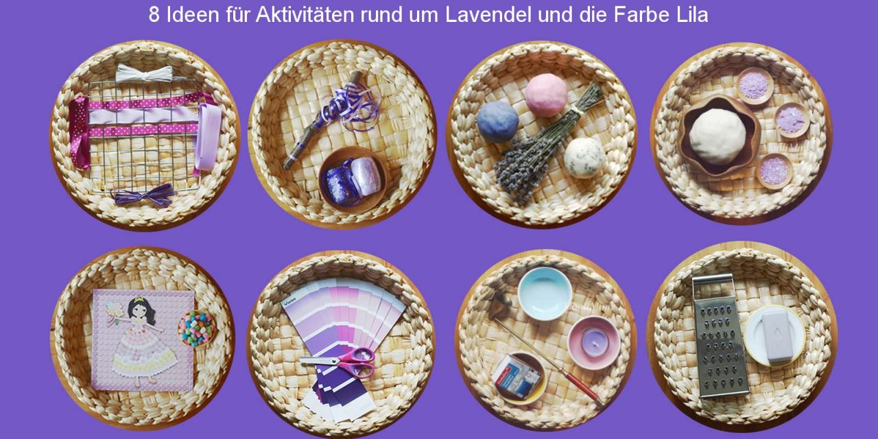 Lila-Lavendel-Themenwoche
