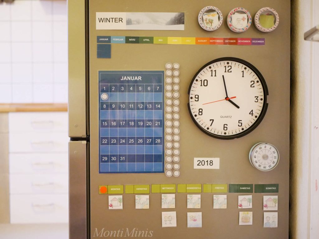 Unser Montessori-inspirierter DIY-Kalender 2018 - Montessori Blog