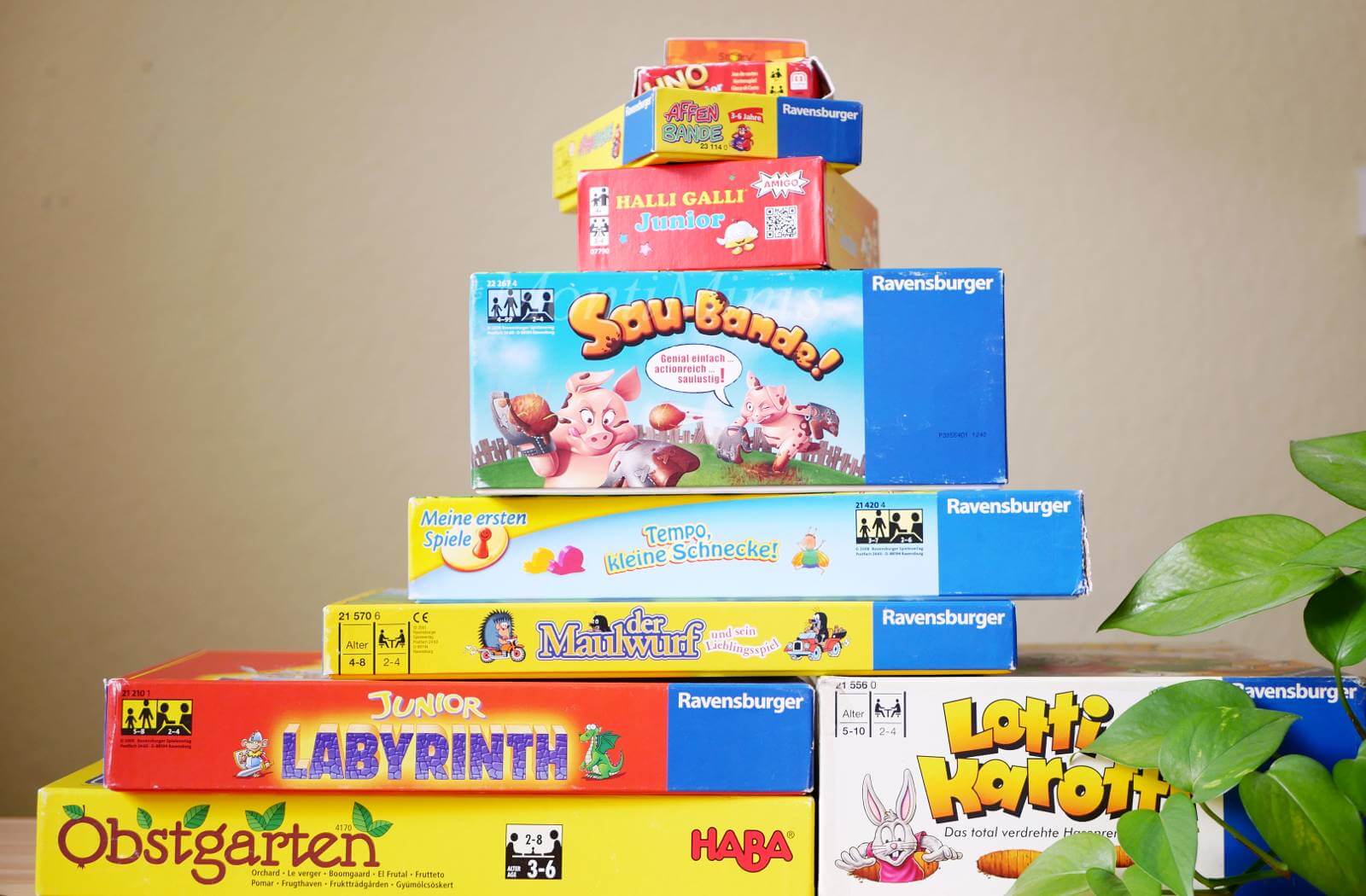 Unsere Lieblings-Gesellschaftsspiele für Kinder ab 2, 3-4 und 5 Jahren