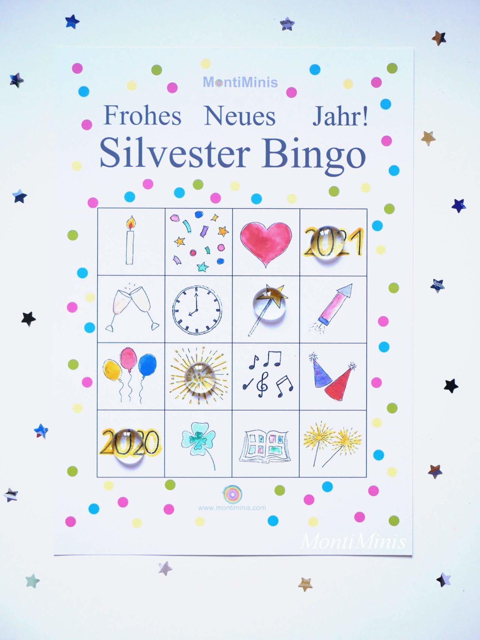 Silvester Countdown-Tüten &amp; Das MontiMinis Silvester Paket (Gratis